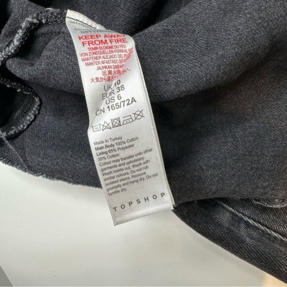 NWT TopShop black denim skirt - Picture 9 of 10